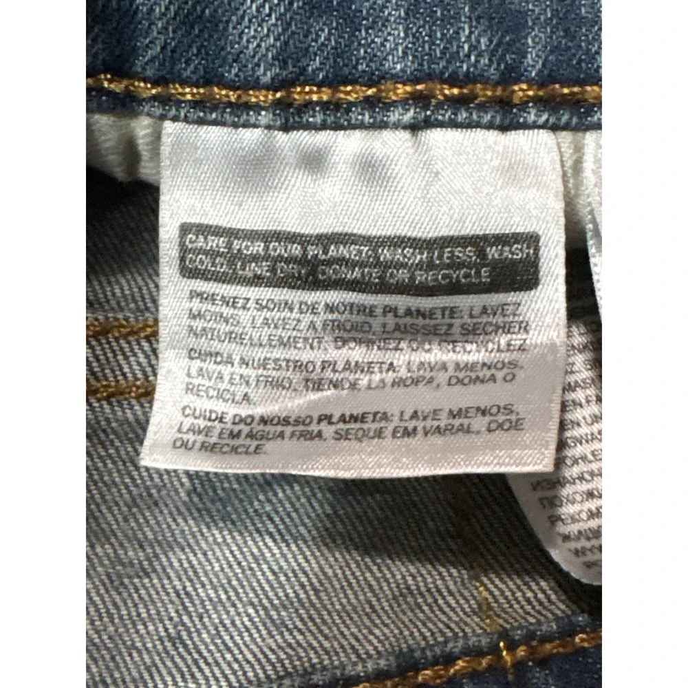 Levis 511 Slim Fit Distressed Blue Denim Jeans Mens Medium Wash 33X30